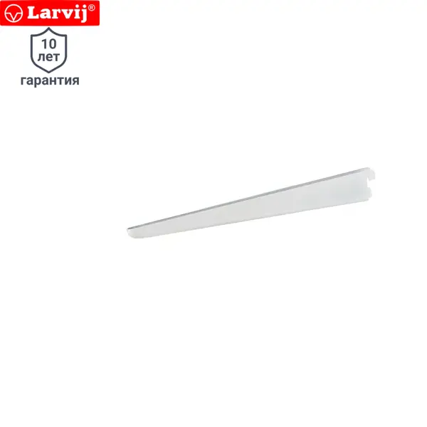 Кронштейн для полки 37 см Larvij цвет белый боковая вешалка на кронштейн larvij 30 8 см белая