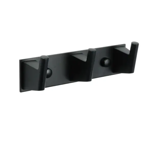 Планка 3 крючка Fixsen Trend сталь цвет черный подставка для подноса 60 см прямоугольная металл trend