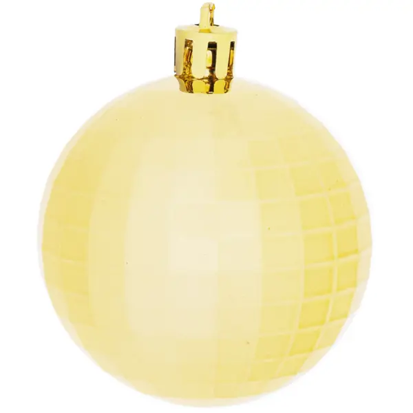 Елочный шар «Диско-шар» ø6 см пластик золотой