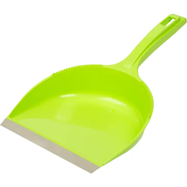 Совок Inloran с кромкой пластик цвет салатовый совок для мусора пластик с резиновой кромкой пластиковая ручка york 061020 3161020