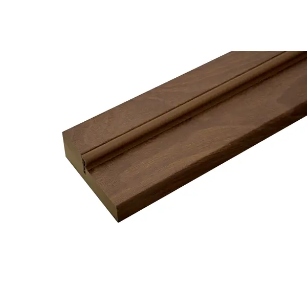 фото Дверная коробка тренд 2100х70х28 мм финиш-бумага ламинация цвет дуб коричневый (комплект 2.5 шт.) принцип