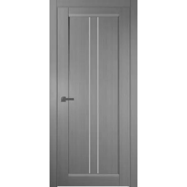 Дверь межкомнатная Челси глухая финиш-бумага ламинация цвет сильвер 60x200 см (с замком)