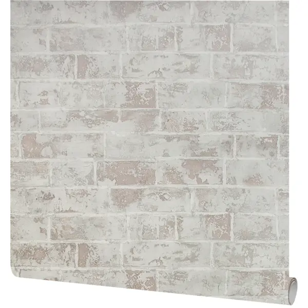 Обои флизелиновые Palitra Life Brick серые 1.06 м PL71412-14