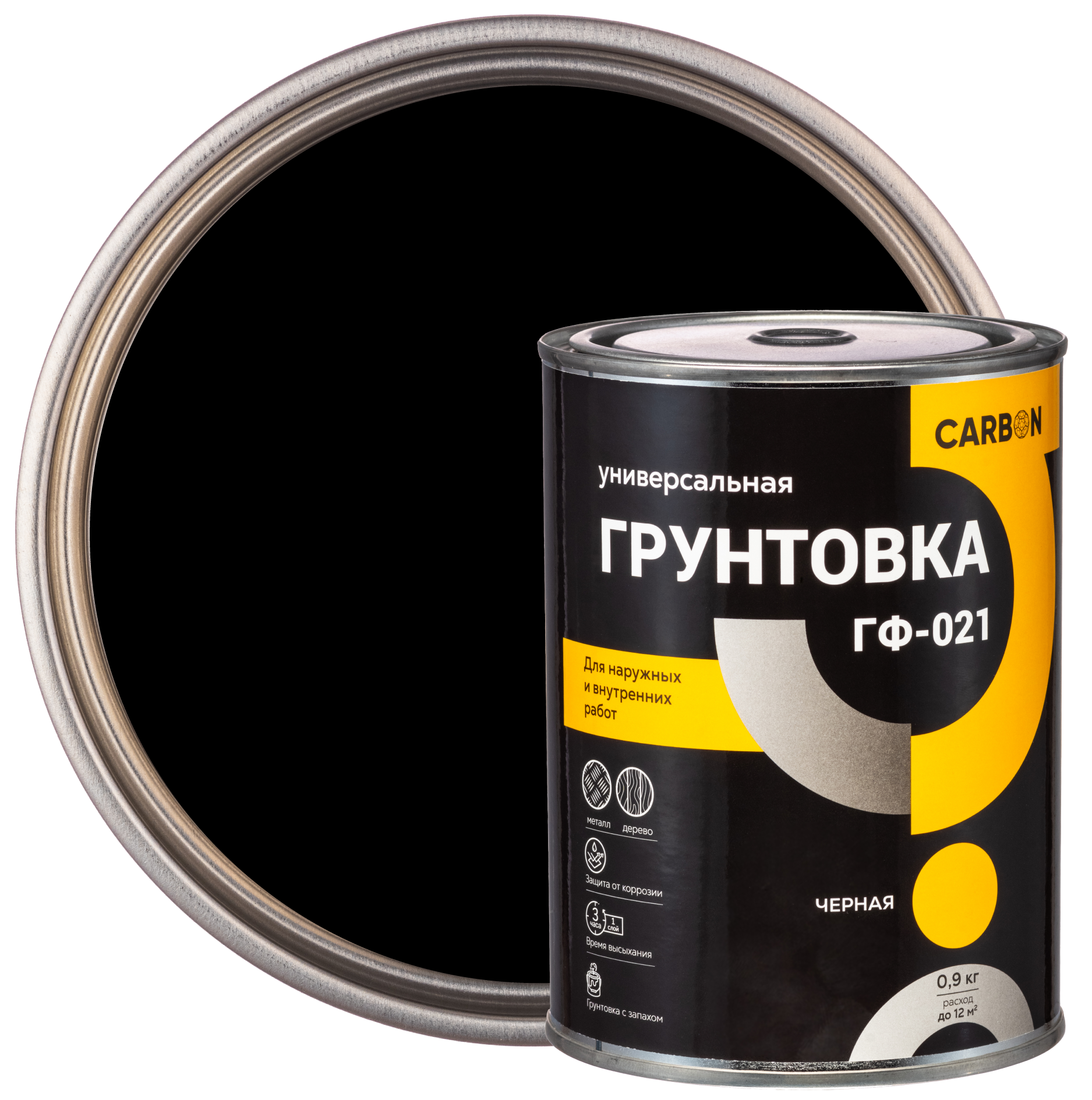 Грунтовка ГФ-021 Carbon черная 0.9 кг по цене 141 ₽/шт. купить в Кемерове в  интернет-магазине Леруа Мерлен