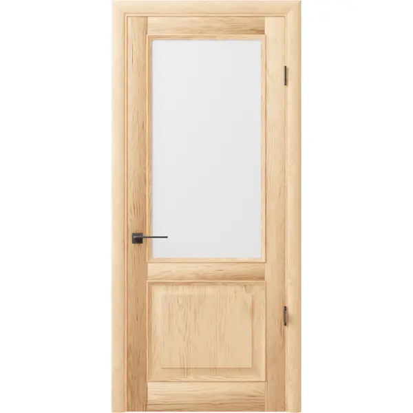Дверь межкомнатная остеклённая 4210 200x70 см, массив сосны