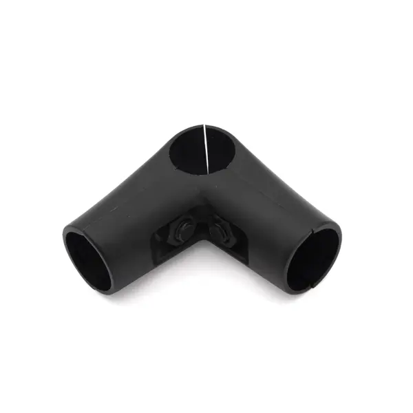 Соединитель угловой для 3-х труб25 мм, цвет черный скругленный угловой отбойник для стен palladium