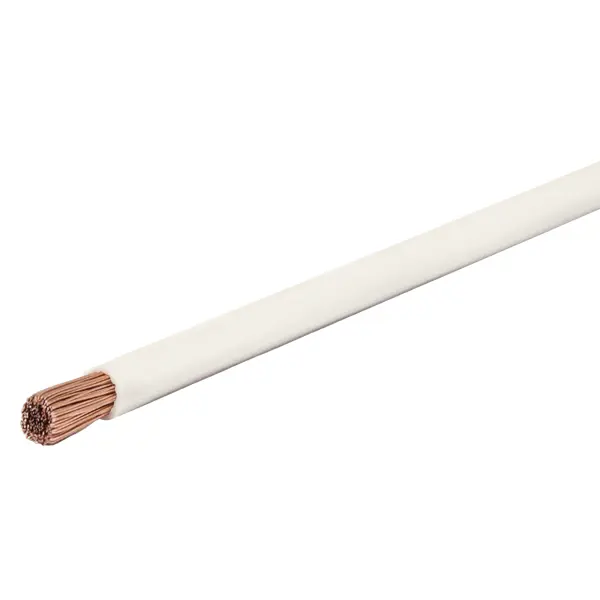 Кабель ПуГВнг(А)-LS 1x4 100 м на отрез ГОСТ цвет белый кабель пугв 1x2 5 мм на отрез гост белый