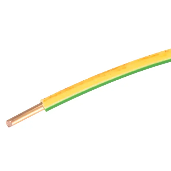 Кабель ПУВ 1x2.5 мм на отрез ГОСТ цвет желтый кабель камкабель пув 1x10 мм на отрез гост цвет зеленый