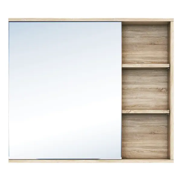 Зеркальный шкаф Vigo Matteo 15.6x80x70 см цвет дуб сонома зеркальный шкаф belbagno spc 3a dl bl 1200
