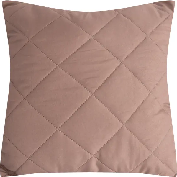 Подушка стеганая Melissa 40x40 см цвет коричневый подушка на сиденье linen way 40x36 см серо коричневый