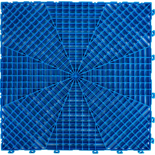 фото Садовая плитка helex 40х40 см полипропилен голубой