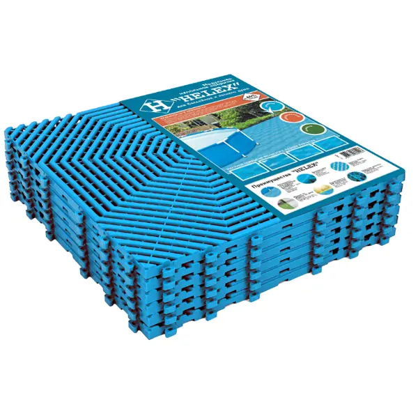 Садовая плитка Helex 40х40 см полипропилен голубой плитка садовая helex терракотовая 6 шт
