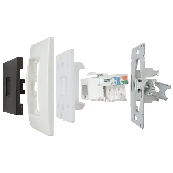 фото Розетка компьютерная встраиваемая schneider electric w59 deco rj45 utp cat 5e цвет графит