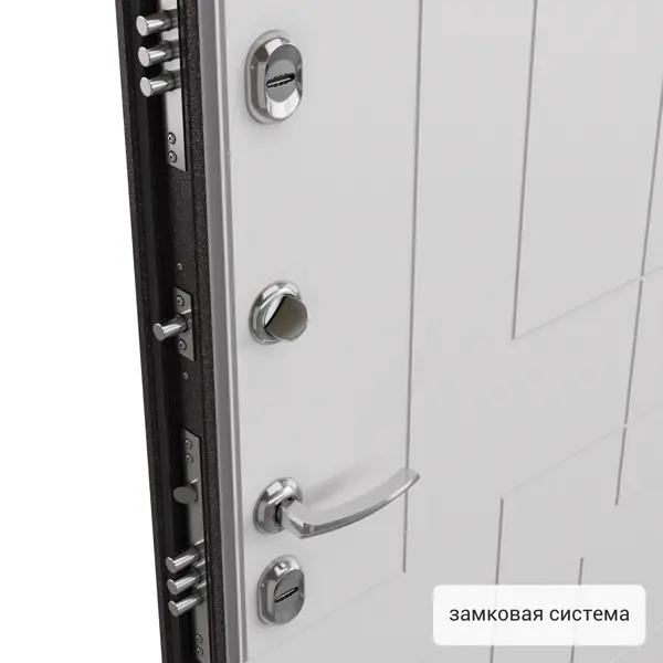 фото Дверь входная металлическая, термо, 950 мм, левая, цвет ринго белый torex