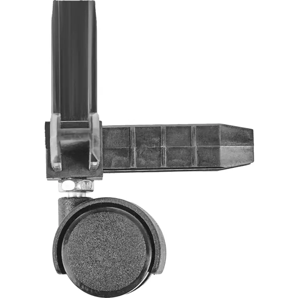 фото Коннектор 3 с колесной опорой для профилей 15х15 мм пластик черный без бренда