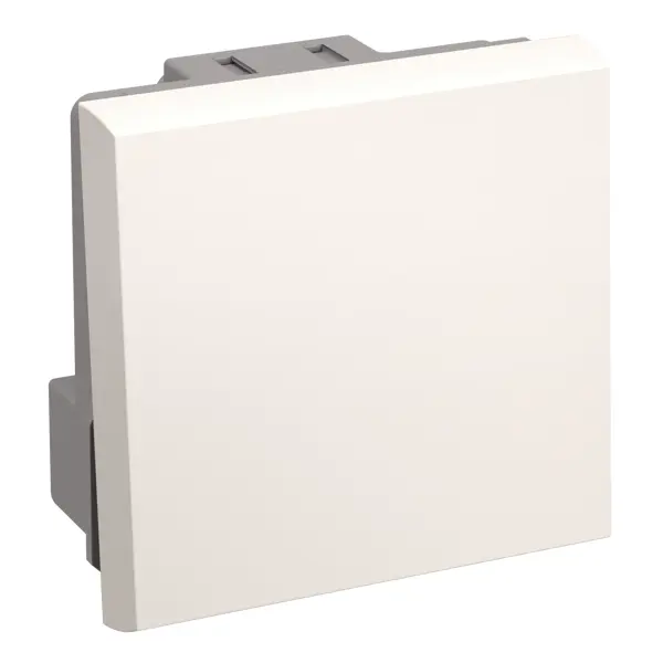 Выключатель встраиваемый 1 клавиша на 2 модуля цвет белый iek ckk 40d rsu4 060 k01 рамка и суппорт для к к праймер на 4 модуля 60 мм белый