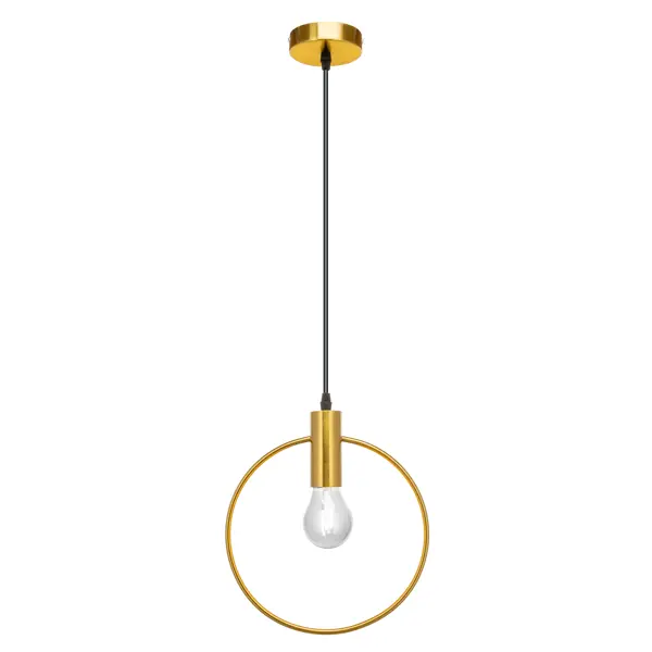 фото Светильник подвесной nadin, 1 лампа, 5 м², цвет бронза/прозрачный lamplandia