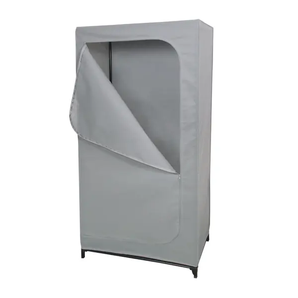 Шкаф-чехол 150x75x45 см металл цвет серый