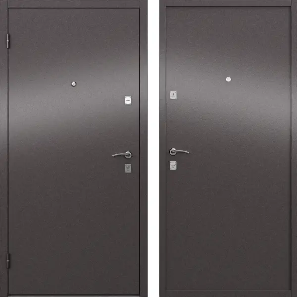 фото Дверь входная металлическая стаф 950 мм левая цвет шоколад torex