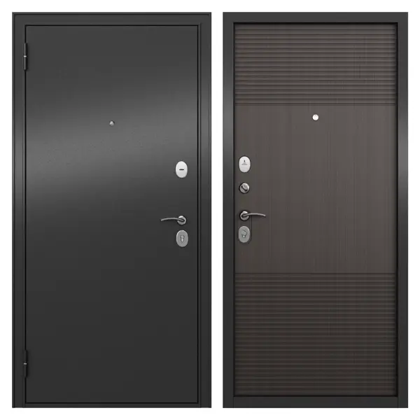 фото Дверь входная металлическая ариста, 860 мм, левая, цвет темный torex