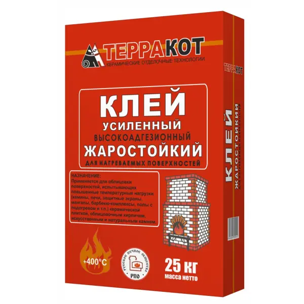 Клей жаростойкий Терракот 25 кг