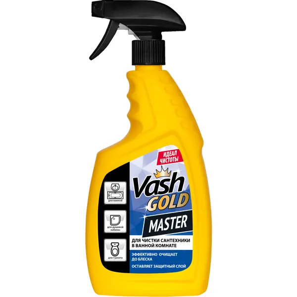 Средство для чистки сантехники Vash Gold 750 мл чистящее средство vanish gold 3в1 extra hygiene для чистки ковров антибактериальное 450 мл