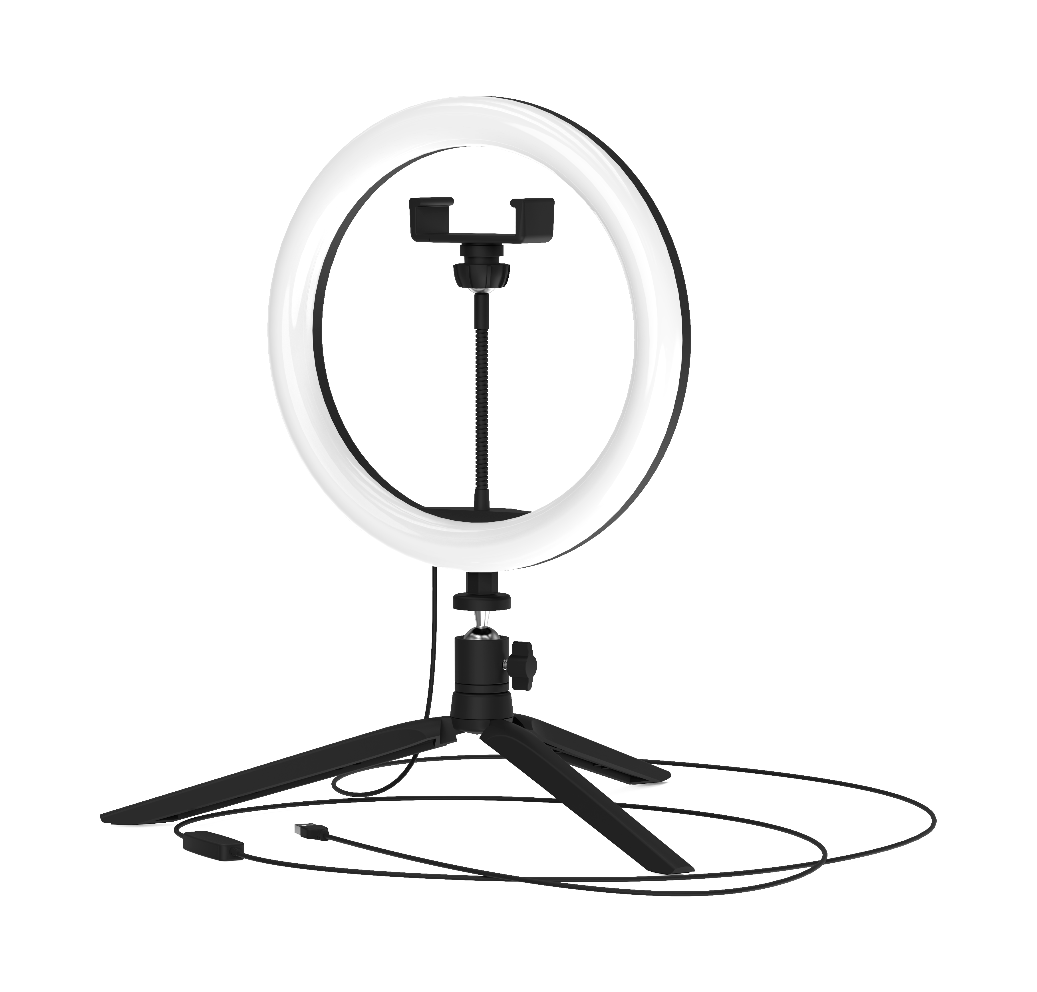 Светильник кольцевой светодиодный Gauss Ring Light Ø26 см с пультом  управления по цене 1634 ₽/шт. купить в Уфе в интернет-магазине Леруа Мерлен