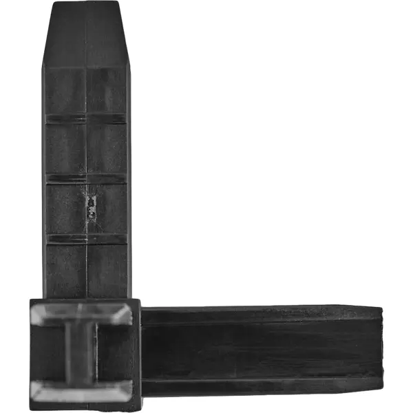 фото Коннектор 3 для профилей 15х15 мм пластик черный без бренда
