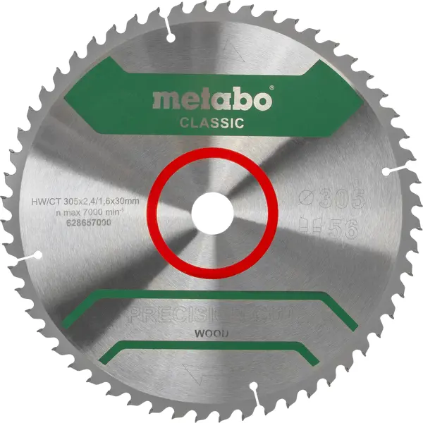 Диск пильный по дереву Metabo Precision 628657000 56Т 305x30x2.4 мм