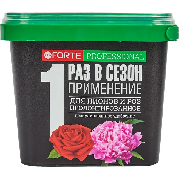 Удобрение для пионов и роз с кремнием Bona Forte 1 л удобрение bona forte для роз с кремнием 2 5 кг