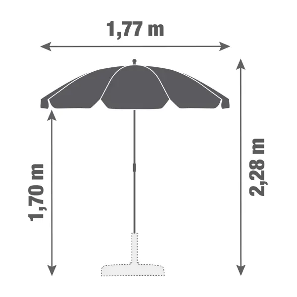 Зонт садовый леруа мерлен