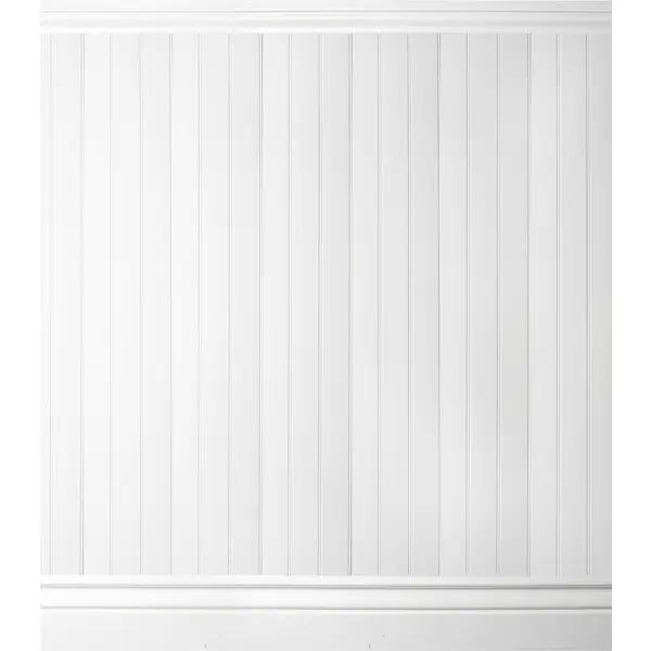фото Комплект панелей мдф вайнскот-4 эмаль белый 920x153 мм 1.3 м² стильный дом