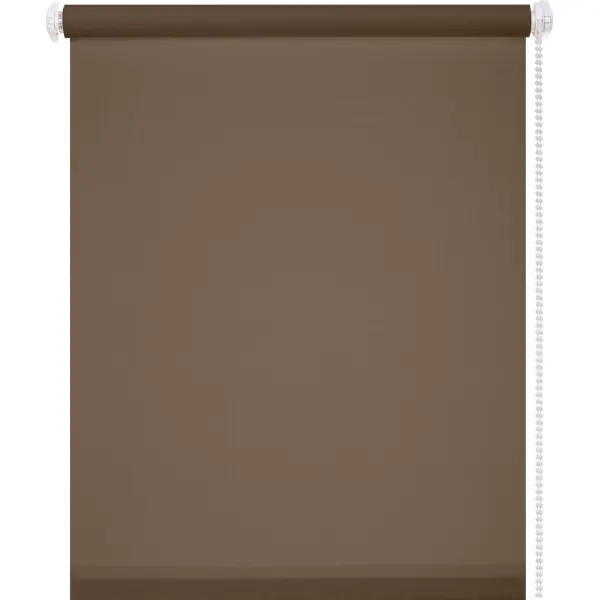 Штора рулонная Inspire Шантунг 80x250 см коричневая штора рулонная inspire шантунг 60x160 см серая