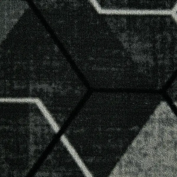 фото Ковровое покрытие полиамид milan принт темно-серый, 2.5 м без бренда