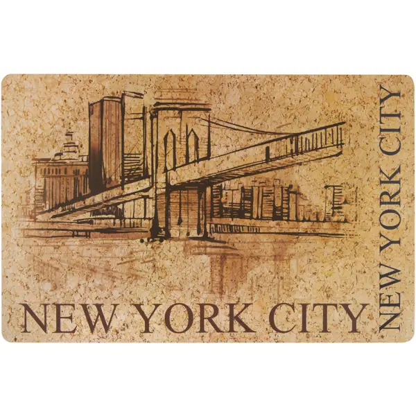 Салфетка New York пробка 44x28.5 см губчатая салфетка york