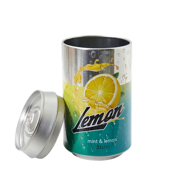 фото Тайник tin plate жестяная банка с лимонным соком 6.5x12.5x6.5 см разноцветный без бренда