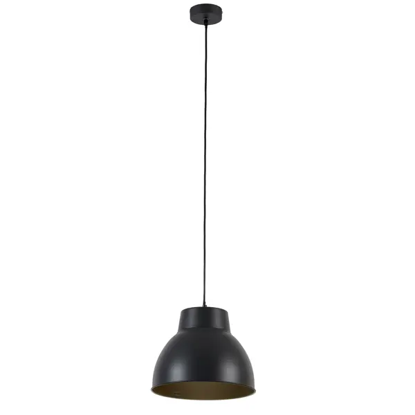 Светильник подвесной Inspire Mezzo, 1 лампа, 3 м², цвет черный светодиодный подвесной светильник 15вт 1500лм 4000к размер 60x11x120 см