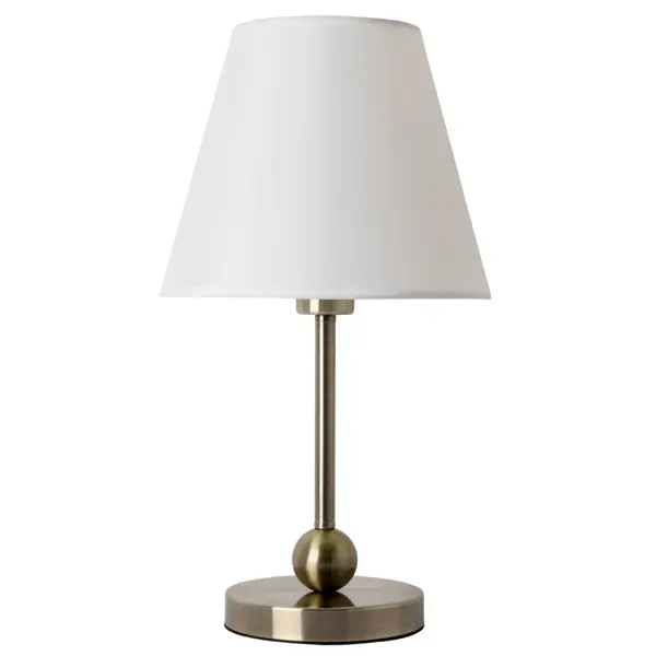 Настольная лампа Arte lamp Elba E27 1x60 бронза прикроватная тумбочка женева коричневый экокожа