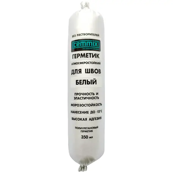 Клей-герметик для швов Cemmix 350 мл белый клей герметик quelyd белый однокомпонентный 400 г 202301100 супер сильный