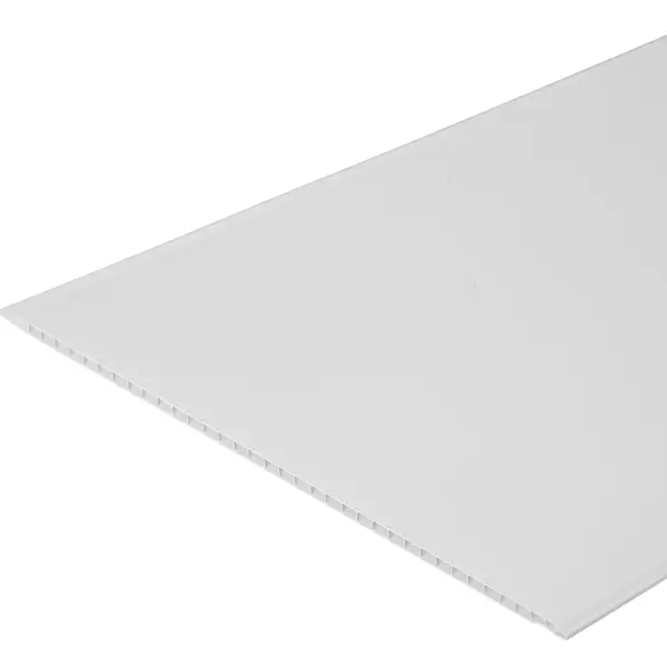 фото Стеновая панель пвх белый матовый 3000x250х5 мм 0.75 м² без бренда