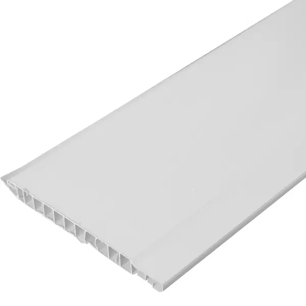 фото Стеновая панель пвх белая 3000x100х10 мм 0.3 м² без бренда