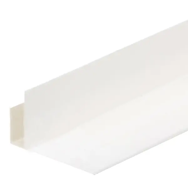 Профиль F-образный ПВХ Т5 мм цвет белый 3000 мм j профиль для фасадных панелей fineber 3000 мм белый