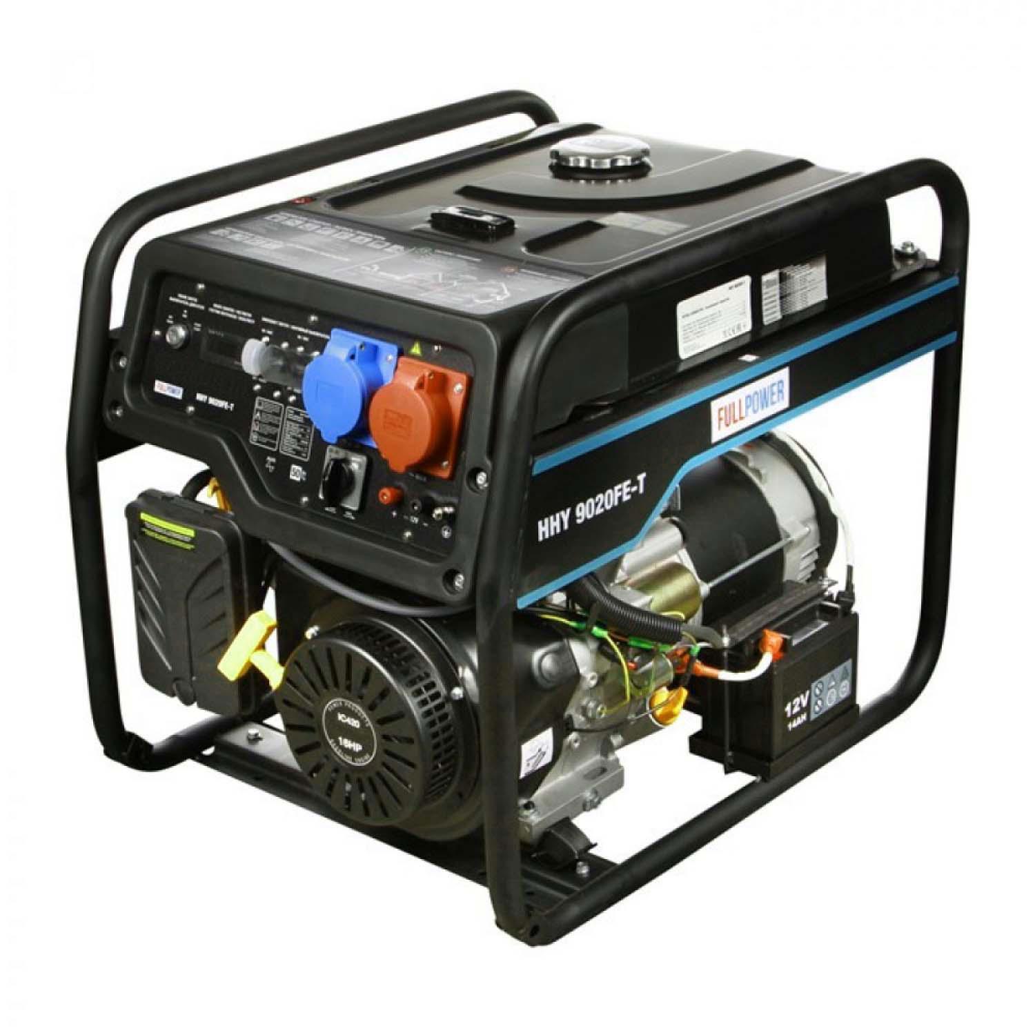 Бензиновый генератор Hyundai HHY 9020FE-T 6.5 кВт по цене 86523 ₽/шт .