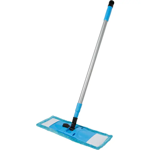 Швабра-флеттер Modern с телескопической ручкой бархат цвет синий плоская швабра для влажной уборки in loran