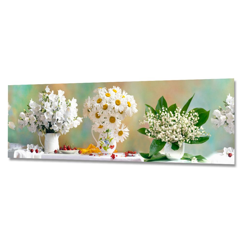 Flowers фф. Панель кухонная ПВХ 600х1500. Стеновая панель Фартукофф герберы 300x60x0.15 см ПВХ цвет разноцветный. Стеновая панель Фартукофф белая плитка 300x60x0.15 см ПВХ цвет белый.