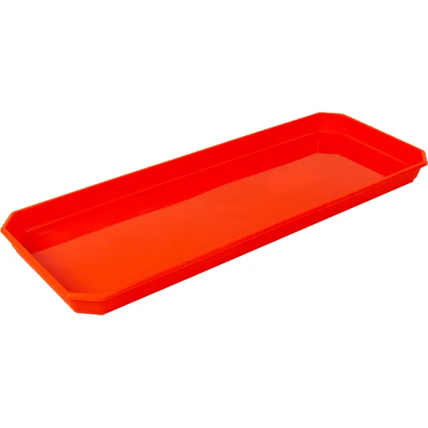 Поддон ящика для рассады 40 см оранжевый подставка сушилка под посуду пластиковый поддон agness 40 25 37