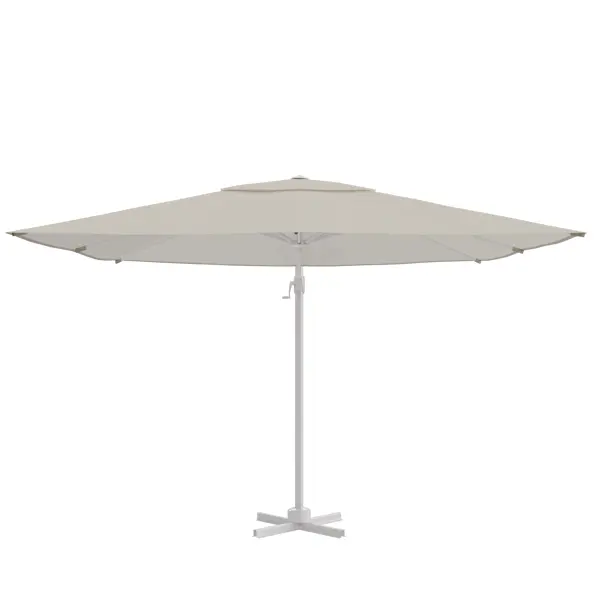Зонт с боковой опорой Naterial Aura 286x286 h 264 см квадрат белый зонт с боковой опорой naterial aura 281x386 h275 см прямоугольный темно серый