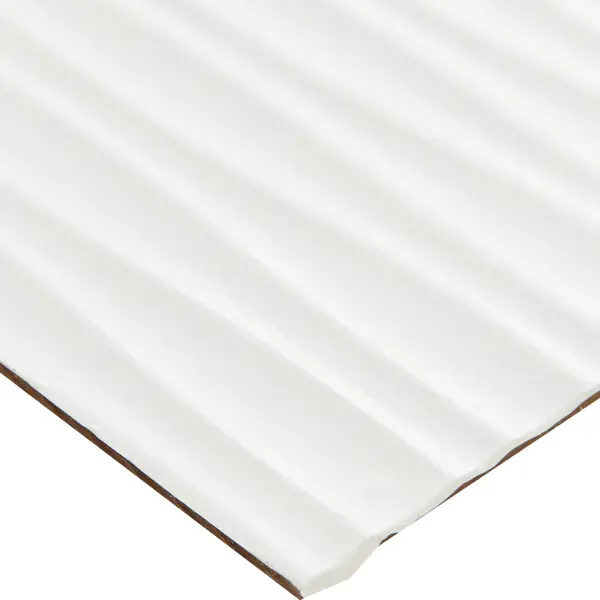 Листовая панель МДФ Волны белый 920x2100 мм листовая панель пвх фуэрте белый макси 960x480x3 мм 0 47 м²
