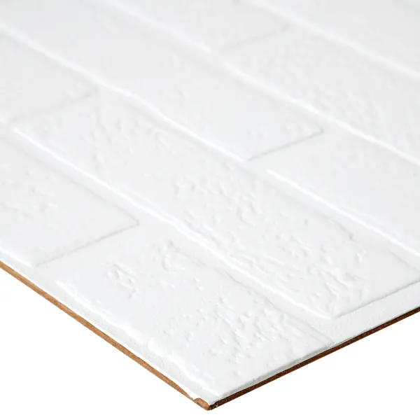Листовая панель МДФ Кирпич белый 2200x930x6 мм 2.05 м² листовая панель мдф гладкая белый 2440x910x3 мм 2 22 м2