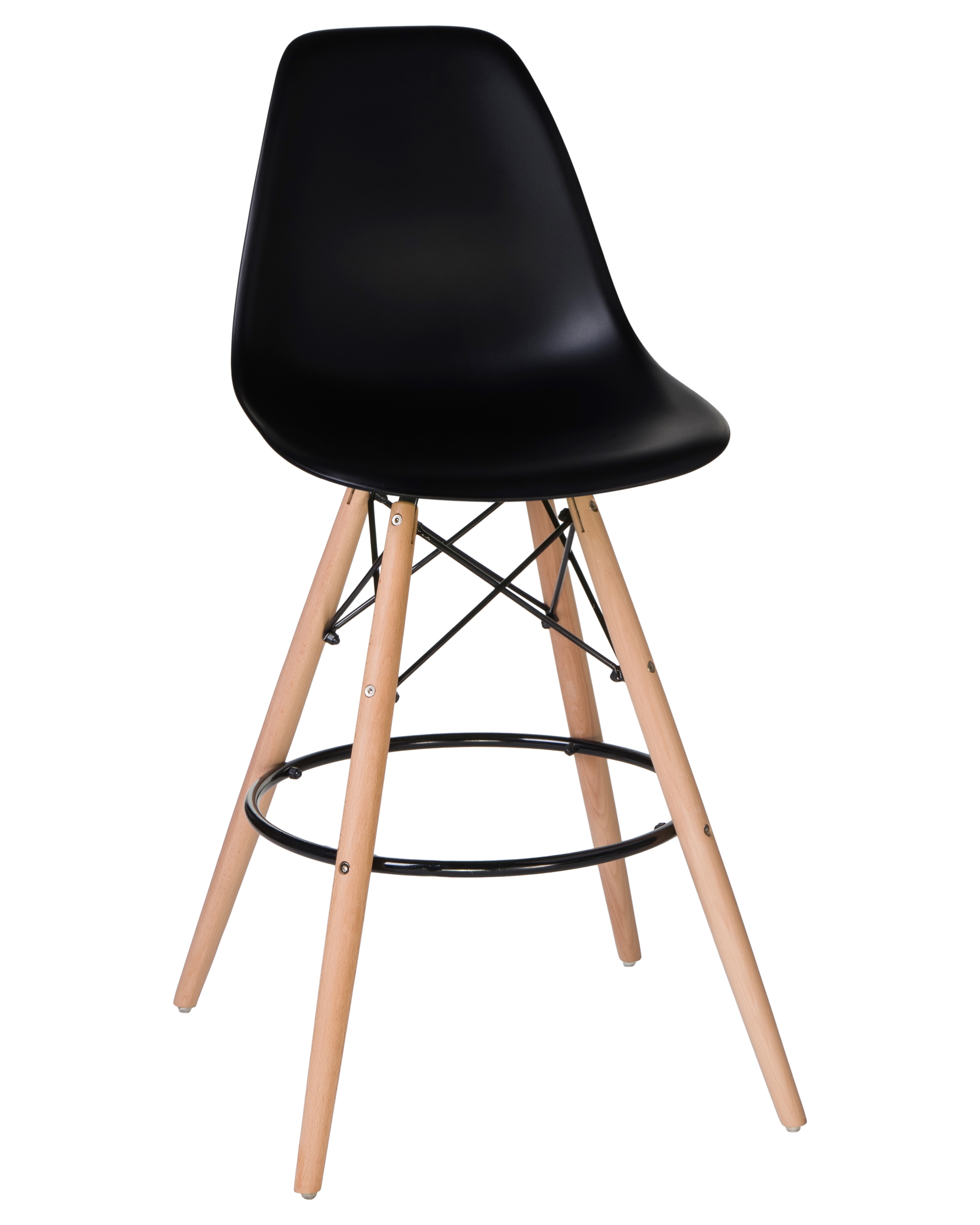 Черный барный стул eames